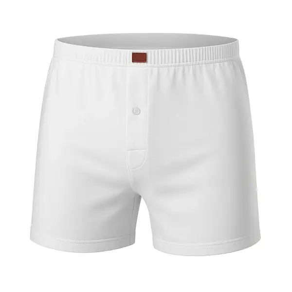 Tutku Erkek Penye Düz Düğmeli Boxer