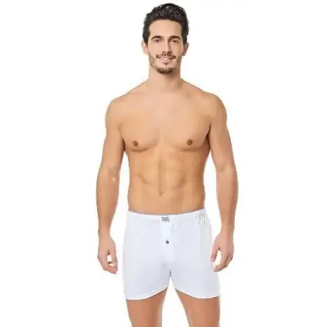 Tutku Erkek Penye Düz Düğmeli Boxer Gri - L-4