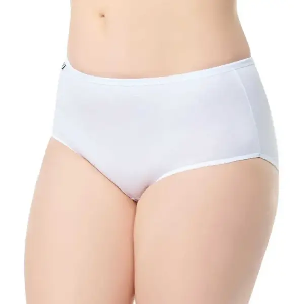 Tutku Beyaz Likralı Bayan Bato Külot Beyaz - XL-5