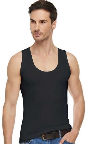 Tutku Elit 1201 Modal Elastan Erkek Atlet Siyah - XL-5