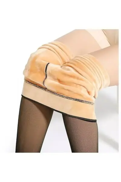 Larosa 9800 İçi Peluşlu Ten Görünümlü İnce Yapı Termal Külotlu Çorap