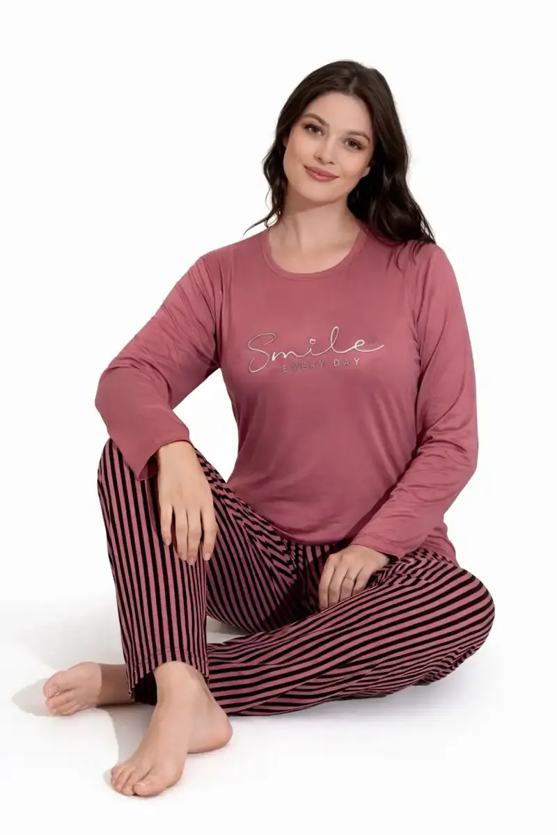 Boyraz 20688 Kadın Milan Uzun Kol Pijama Takımı