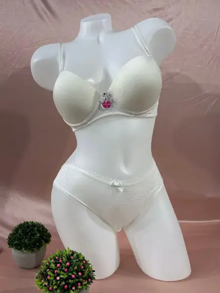 ECEM YILDIZ 9600 Nefes Dolgulu Sütyen Takım Ekru - 85