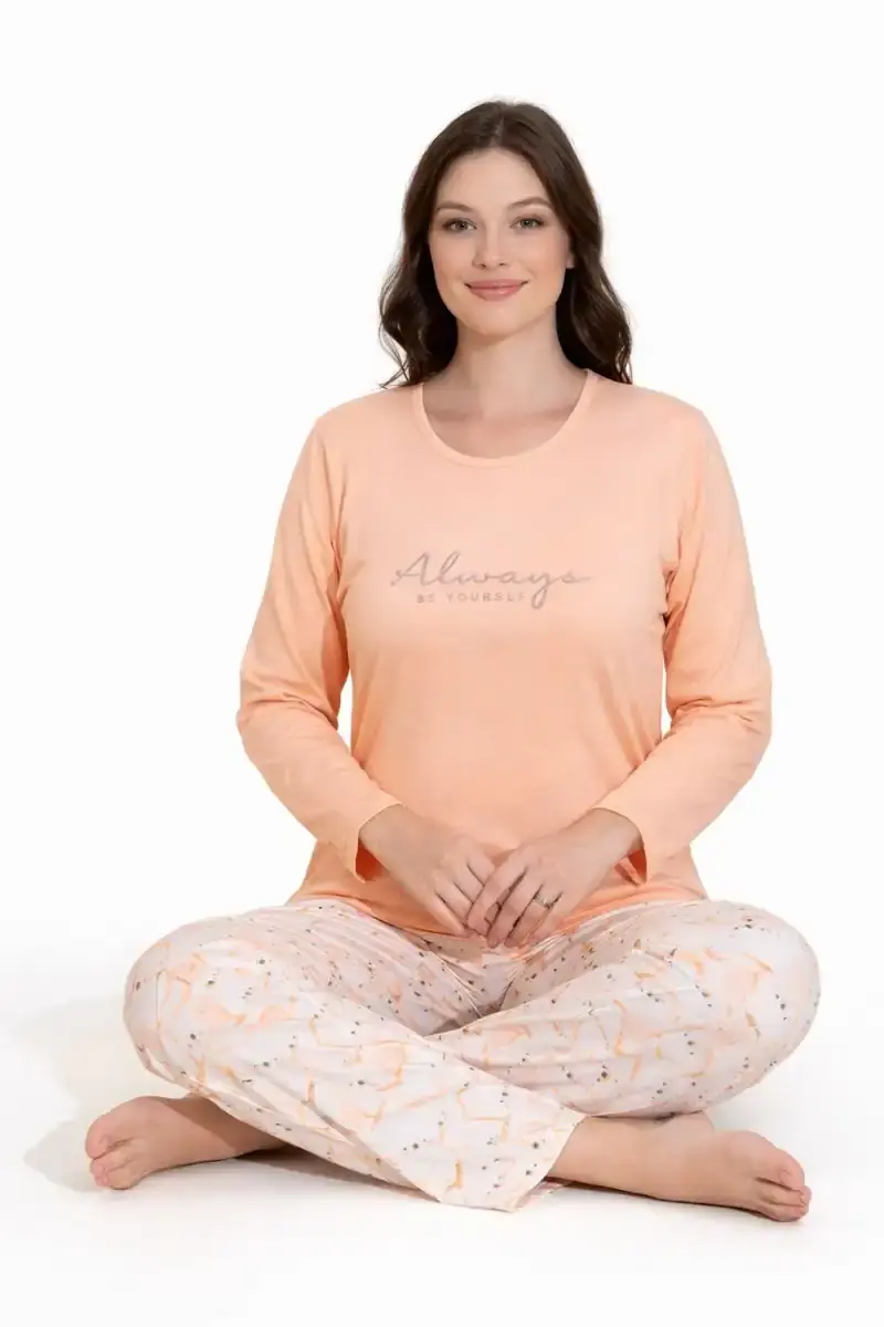 Boyraz 20700 Kadın Milan Uzun Kol Pijama Takımı