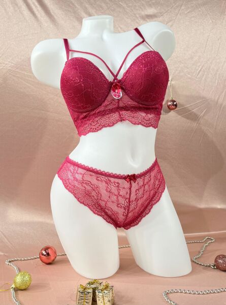 Ecem Yıldız 7510 Bralet Dolgulu İp Askılı Sütyen Takım Bakır - 75
