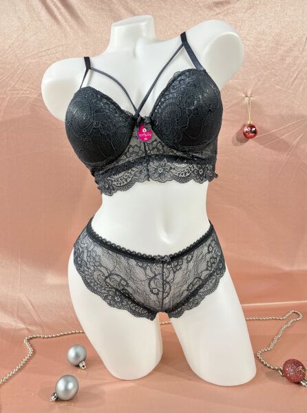 Ecem Yıldız 7510 Bralet Dolgulu İp Askılı Sütyen Takım Bakır - 75