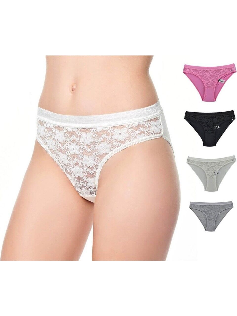 Tutku 0725 Safir Dantelli Elastan Bayan Bikini Külot 5 Numara - Pirates